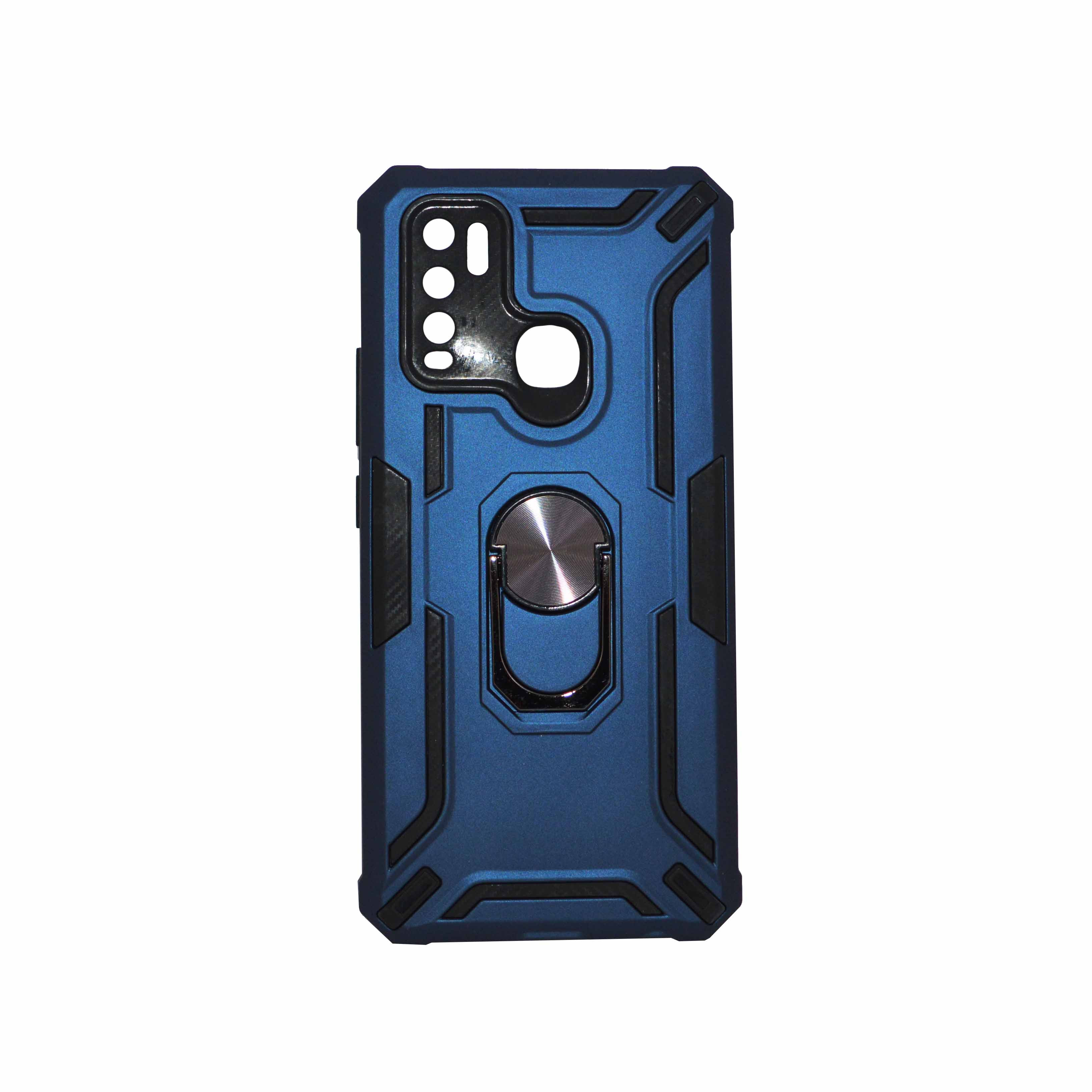 Vivo Y30-Y50 Blue    Military Grade Protection Built-in Kickstand Car Holder Mobile Phone Case